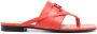 Bally logo-embellishment leather sandals Orange - Thumbnail 1