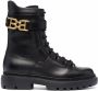 Bally logo-plaque combat boots Black - Thumbnail 1