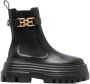 Bally logo-plaque leather boots Black - Thumbnail 1