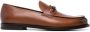Bally logo-plaque leather loafers Brown - Thumbnail 1