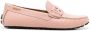 Bally logo-plaque leather loafers Pink - Thumbnail 1