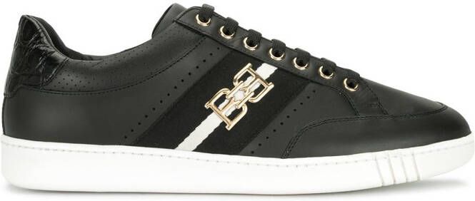 Bally logo-plaque low-top sneakers Black