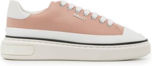 Bally logo-plaque low-top sneakers Pink