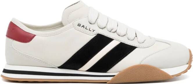 Bally low-top panelled leather sneakers Grey