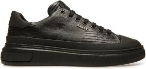 Bally Maily embossed-crocodile leather sneakers Black