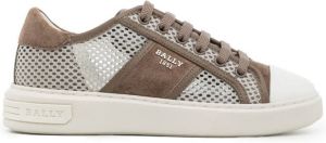 Bally mesh-panelled lace-up sneakers Brown