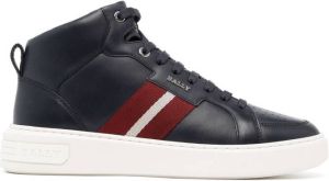 Bally Myles stripe band high-top sneakers Blue