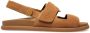 Bally Newport suede touch-strap sandals Brown - Thumbnail 1
