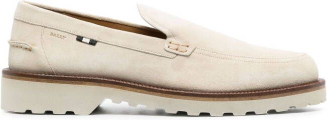 Bally Novald leather loafers Neutrals
