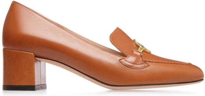 Bally Obrien 50mm leather pumps Brown