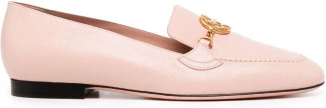 Bally Obrien embellished leather loafers Pink