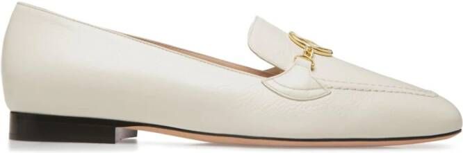 Bally O'Brien Goat grained loafers White