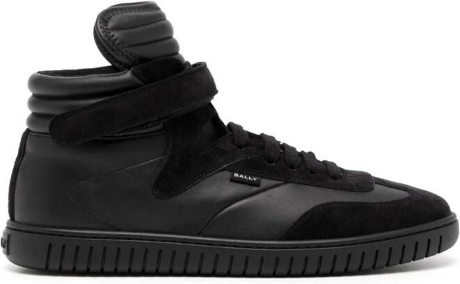 Bally panelled high-top sneakers Black
