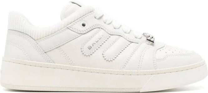 Bally panelled leather sneakers White