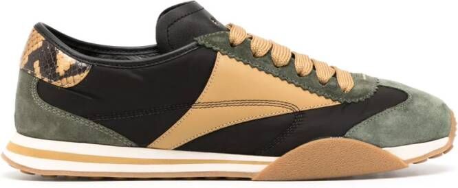 Bally panelled low-top sneakers Green