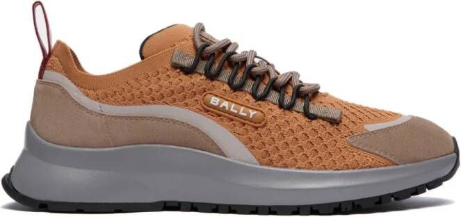 Bally panelled mesh sneakers Brown
