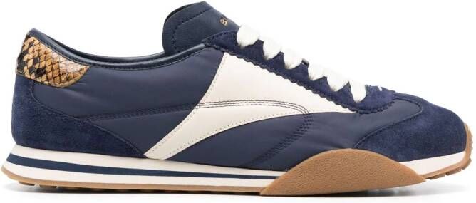 Bally panelled suede sneakers Blue
