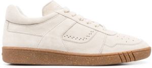 Bally perforated suede sneakers Neutrals