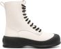 Bally lace-up leather boots White - Thumbnail 1
