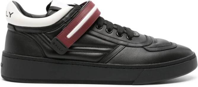 Bally Royce touch-strap leather sneakers Black