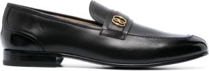 Bally Sadei logo-plaque leather loafers Black