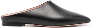 Bally backless leather slippers Black
