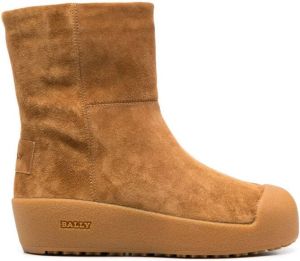 Bally shearling-lined suede boots Brown