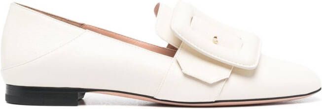 Bally side buckle-detail loafers Neutrals