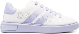 Bally side-stripe logo-print sneakers White