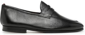 Bally slip-on leather loafers Black