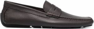 Bally slip-on leather moccasins Brown