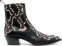 Bally snakeskin-effect 55mm ankle boots Black - Thumbnail 1