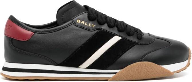 Bally side-stripe panelled sneakers Black