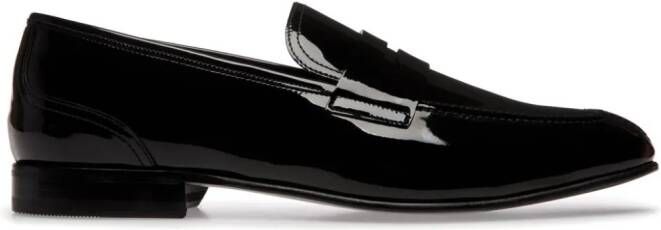 Bally Suisse patent-leather loafers Black