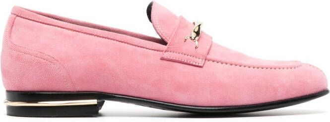 Bally Suisse suede loafers Pink