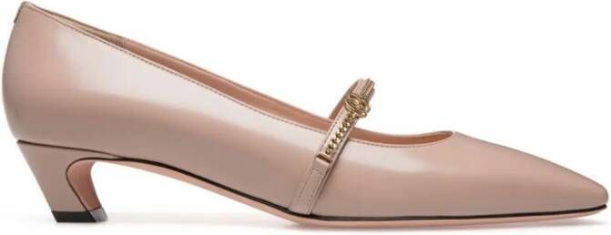 Bally Sylt brushed-leather pumps Neutrals