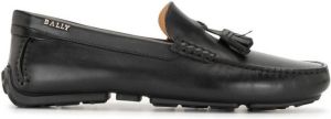 Bally tasselled leather loafers Black