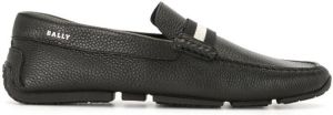 Bally textured leather driving shoes Black