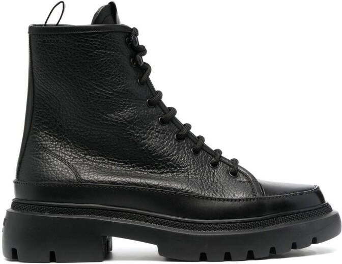 Bally Vatiz lace-up leather boots Black