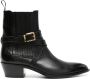 Bally Vegas 45mm wraparound-strap leather boots Black - Thumbnail 1