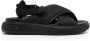 Bally wide crossover-straps flat sands Black - Thumbnail 1