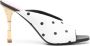 Balmain 100mm polka-dot mules White - Thumbnail 1