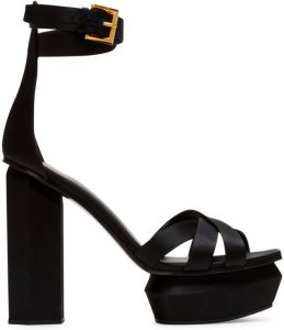 Balmain 140mm platform sandals Black