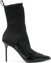 Balmain 95mm knitted ankle boots Black - Thumbnail 1