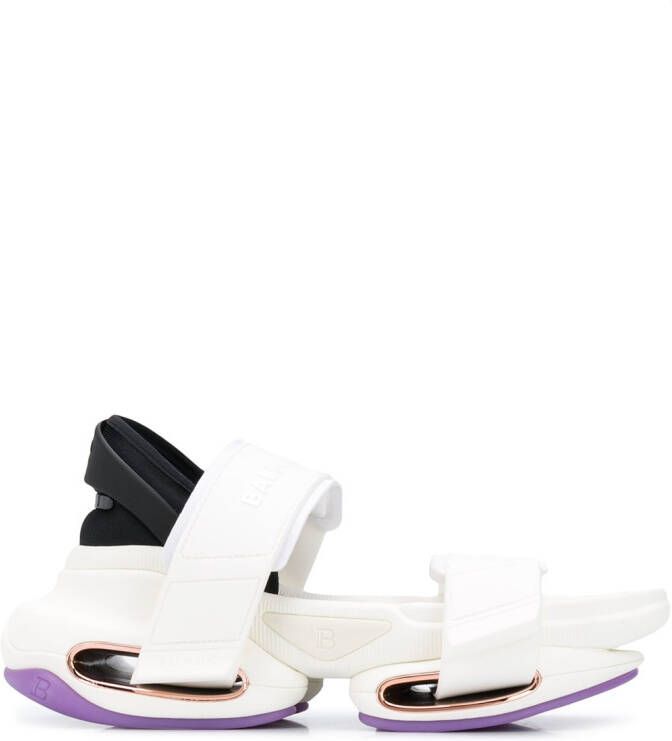 Balmain B-Bold sneaker-style sandals White