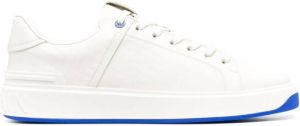 Balmain B-Court monogram-embossed sneakers White