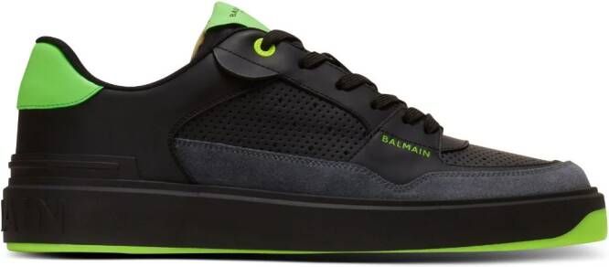 Balmain B-Court two-tone sneakers Black