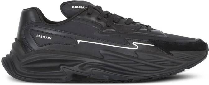 Balmain B-DR4G0N panelled lace-up sneakers Black