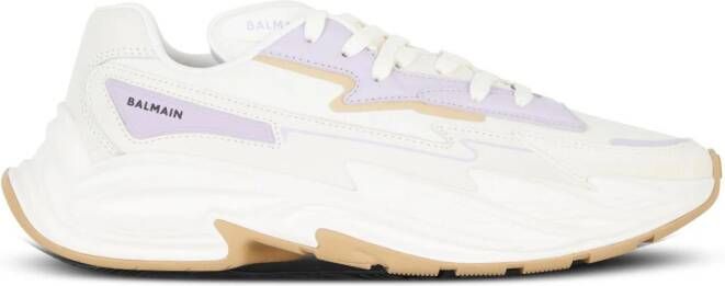 Balmain B-DR4G0N panelled lace-up sneakers Neutrals