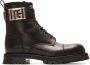 Balmain Charlie leather combat boots Black - Thumbnail 1